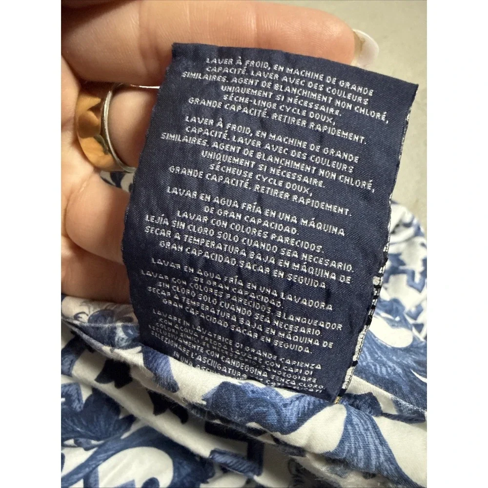 RALPH LAUREN Dorsey Porcelain Inspired Vibrant Blue FULL/ QUEEN COMFORTER 90x102